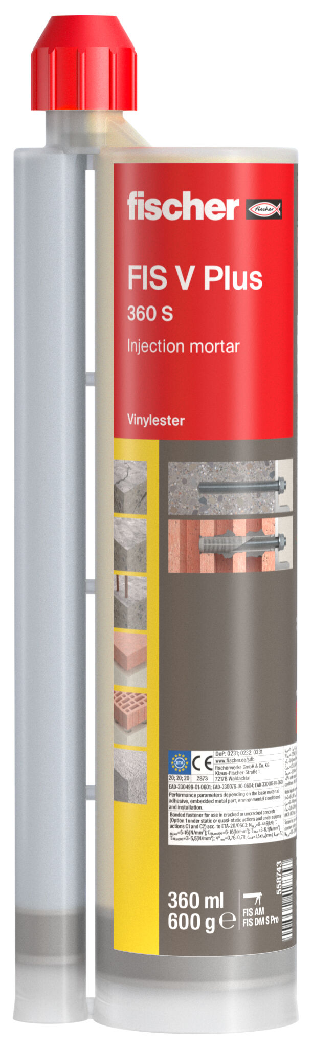 fischer Injection mortar FIS V Plus 360 S in bucket